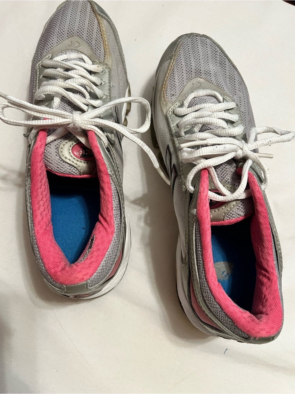 New Balance Gray and Pink Women's Athletic Sneakers